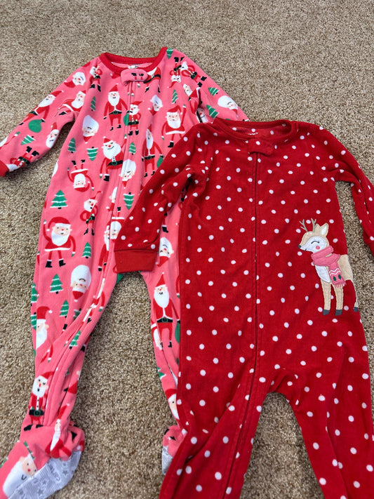 #47 girls 2T Carter’s fleece Pajamas