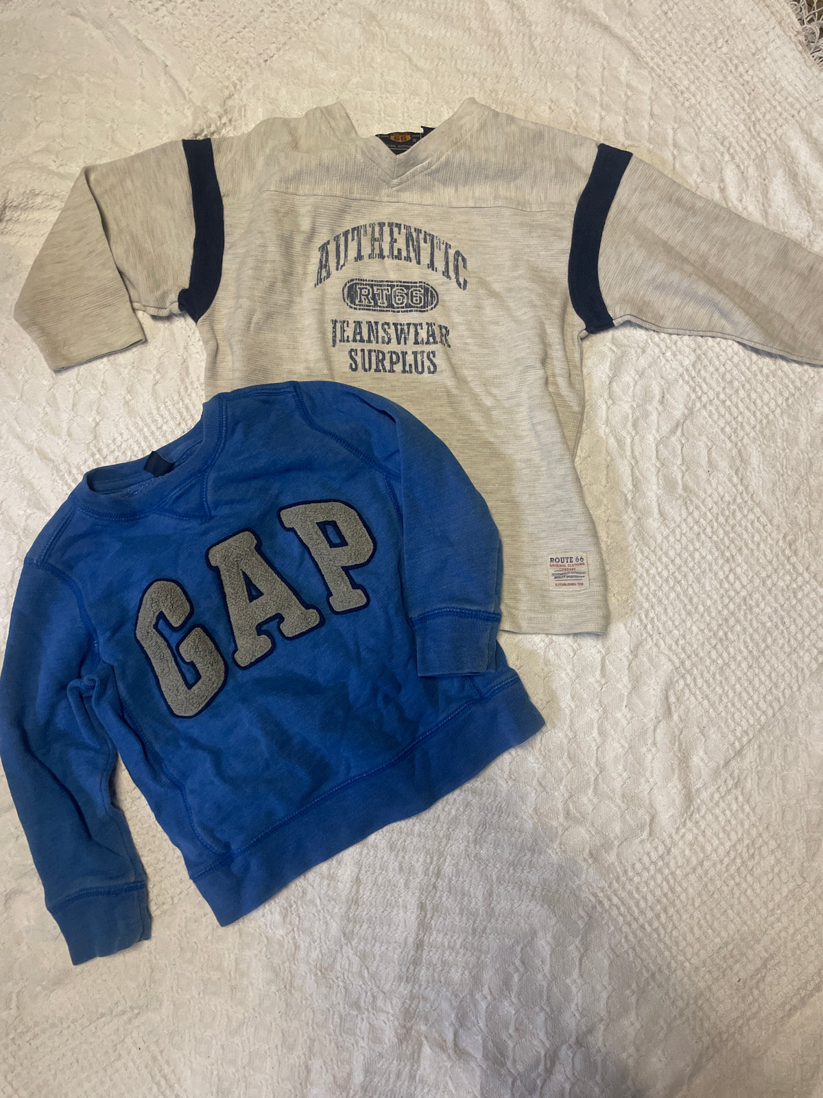 Seller #57 Boys 4t sweatshirt and long sleeve shirt