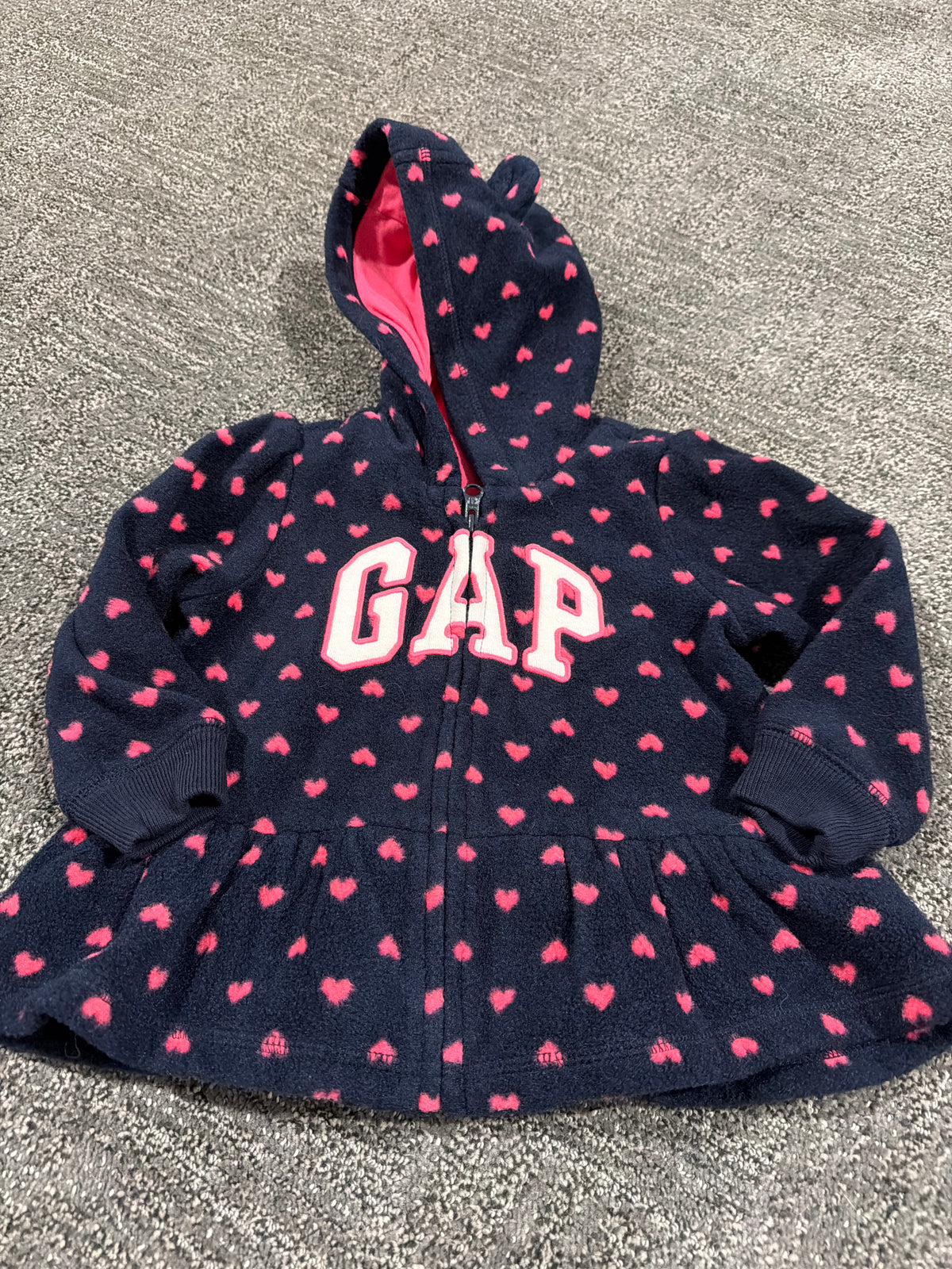 #133 Gap 12-18 months fleece zip up jacket