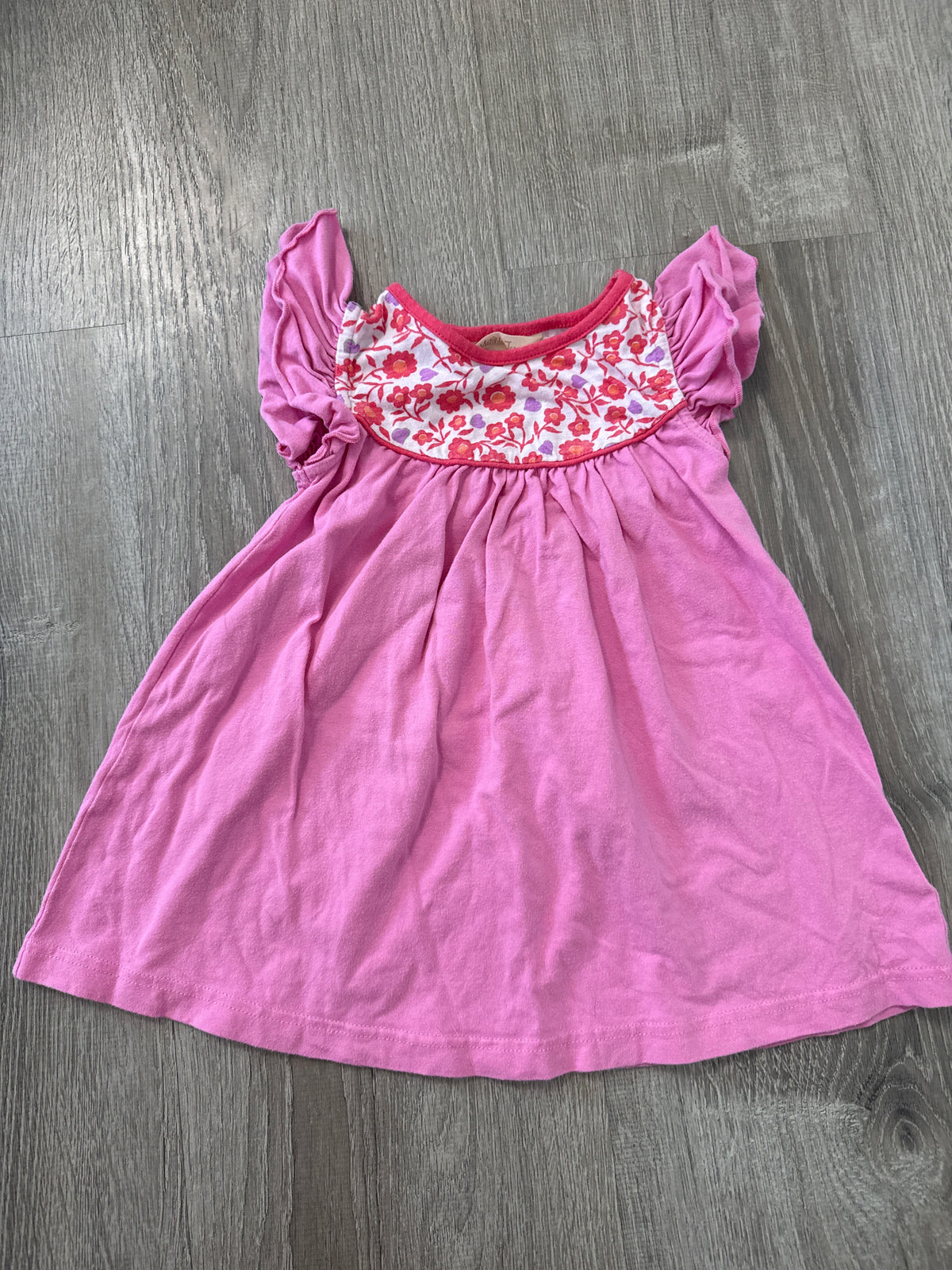 #149 Girls Matilda Jane size 2 pink pearl dress with hearts
