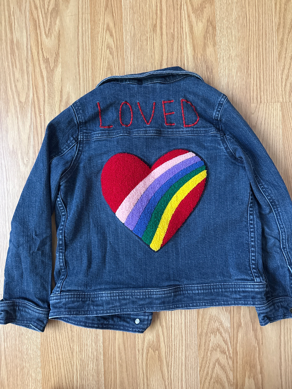 #87 Hanna Andersson size 8 girls loved jacket VGUC
