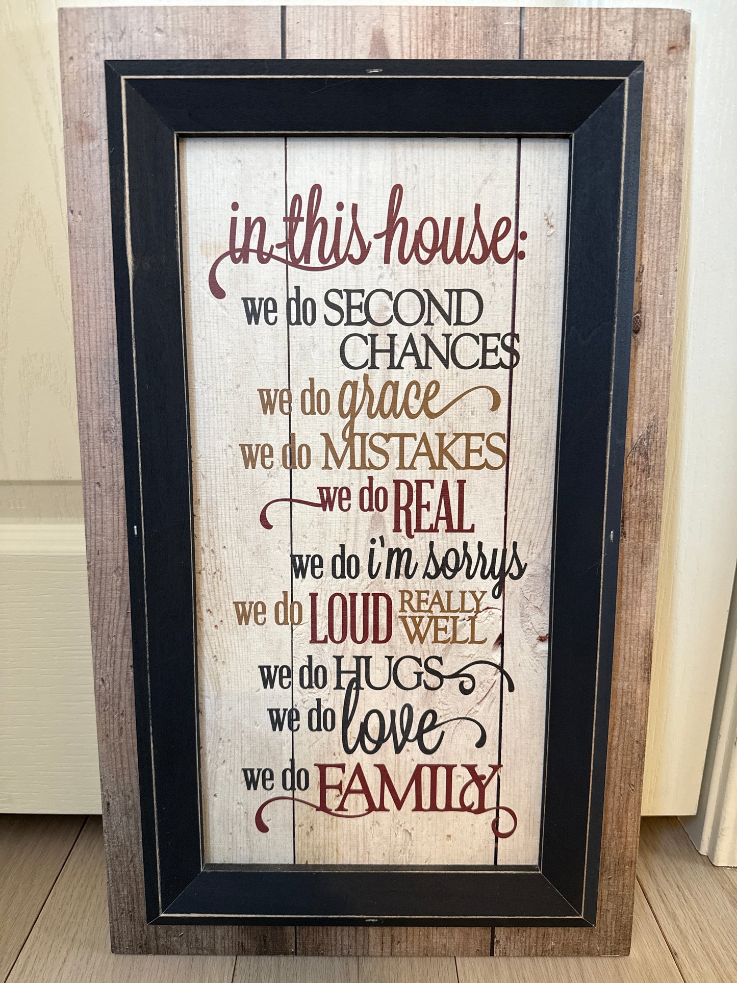 Seller #216, In this house, we do second chances Wall Art