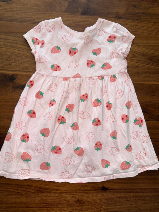 Seller 179 - Girls Old Navy 4T light pink strawberry dress