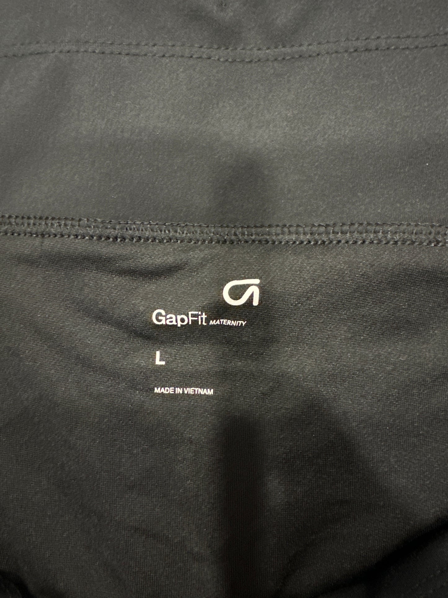 Seller 125, Gap black maternity running shorts, Large