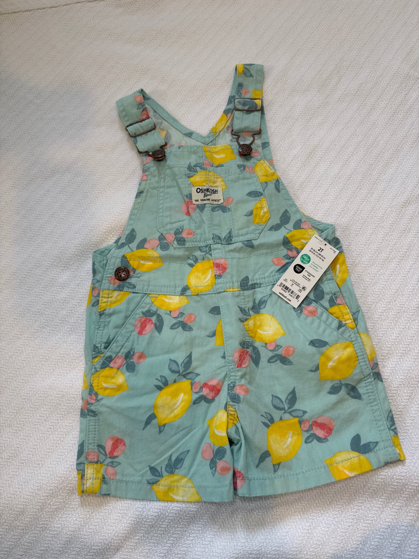 Seller #127 NWT 2T girls overalls oshkosh