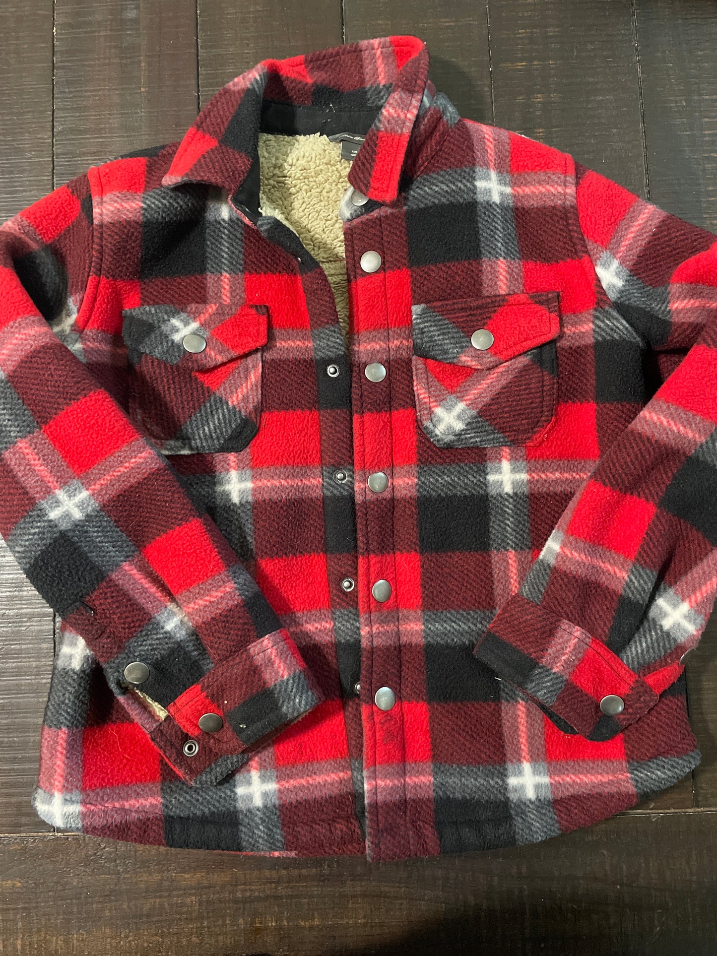 Seller #121 Boys Size 6/7 Eddie Bauer plaid jacket