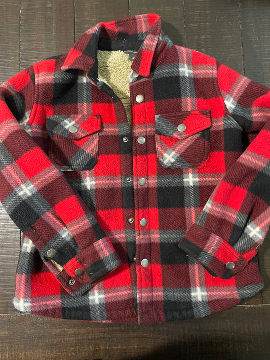 Seller #121 Boys Size 6/7 Eddie Bauer plaid jacket