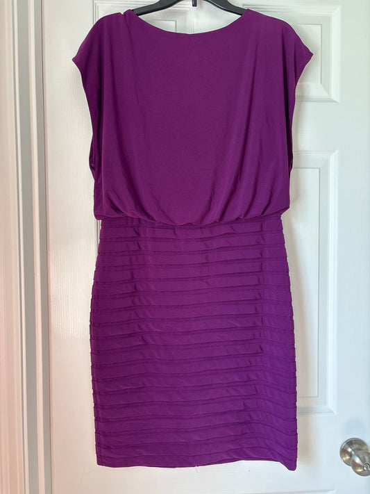 Seller #62 Women's Adrianna Papell plum dress sz 10 EUC