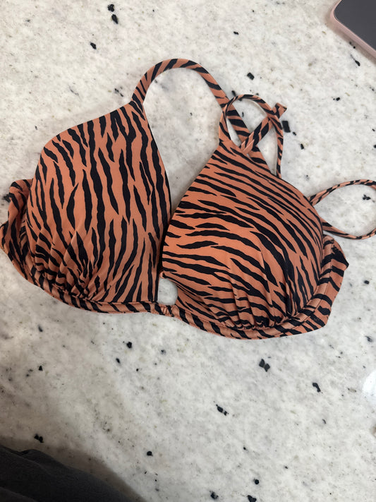 Seller #30 - Shade&Shore (Target) Women's Tiger Print Swim Top - Size 36C NWOT