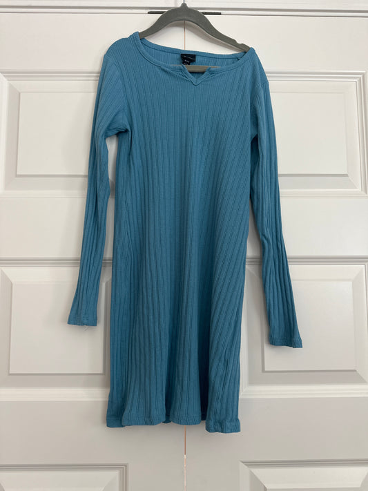 Seller 147 | Girls M 7/8 ribbed teal dress | Art class