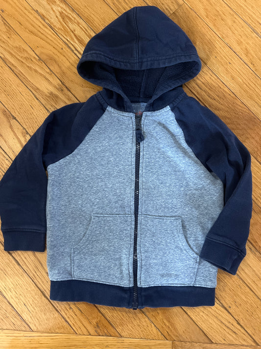 89A cat & Jack 3t navy zip hoodie