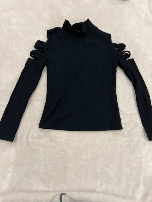 #46 Girls 8y shein black top euc