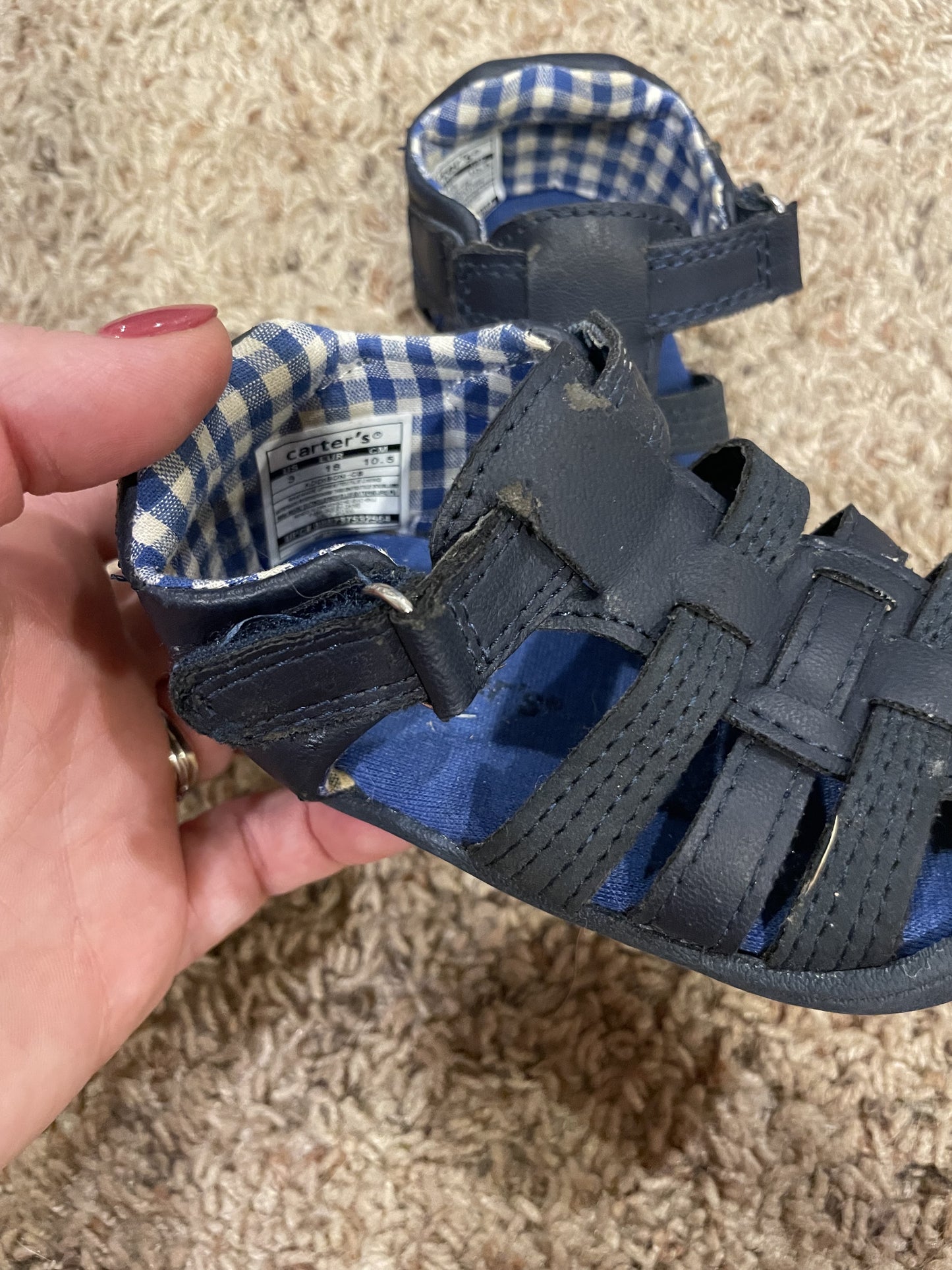 Seller #104 - Baby Boys Fisherman Sandals - Size 3C