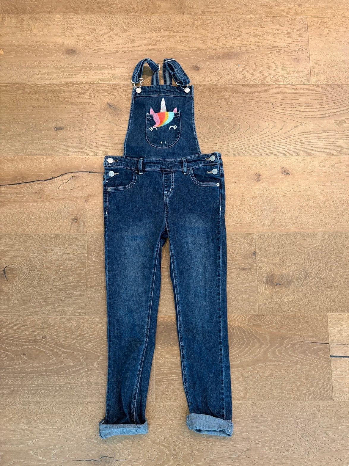 Seller #193 NEVER WORN Cat & Jack Girls Size 7/8 Unicorn Overalls