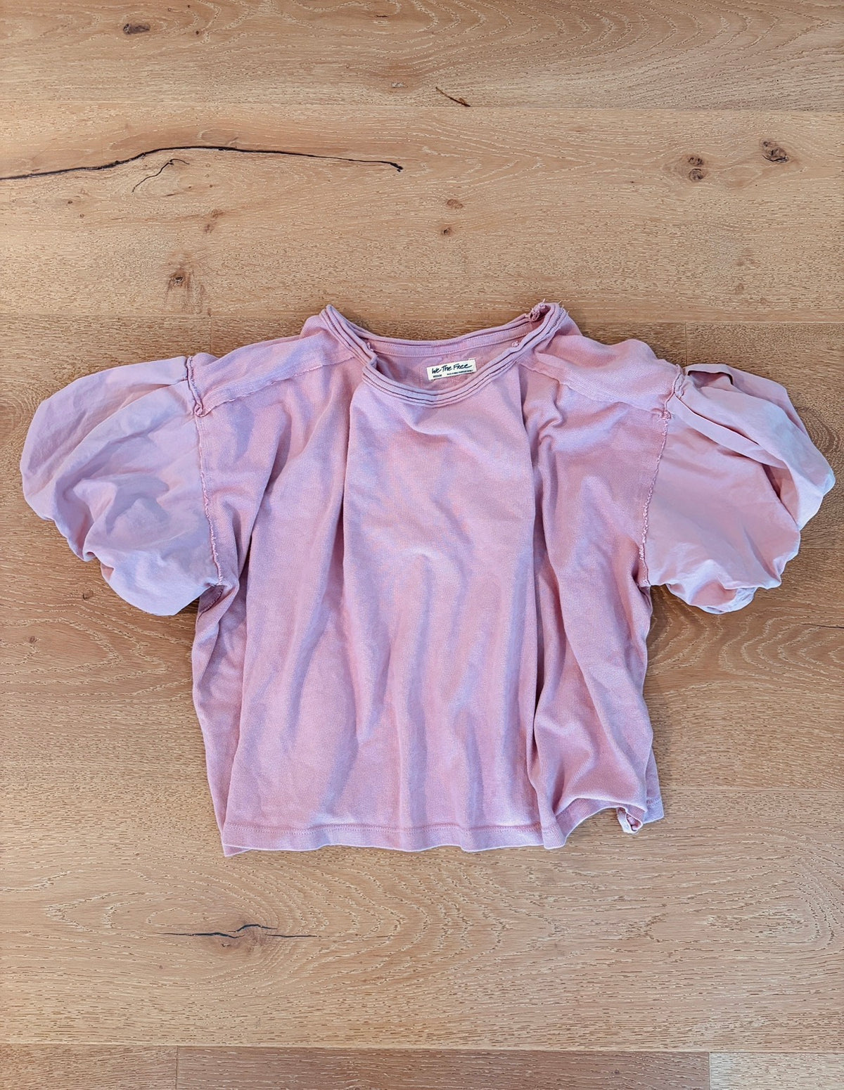 Seller #193 Free People We the Free Women's Size M Mauve Balloon Sleeve Shirt