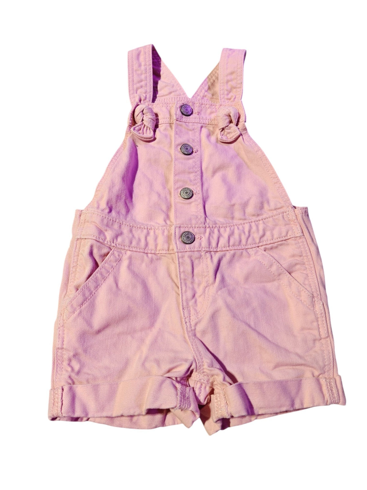 #7 GAP Pink Jean Shortalls 2T, girls