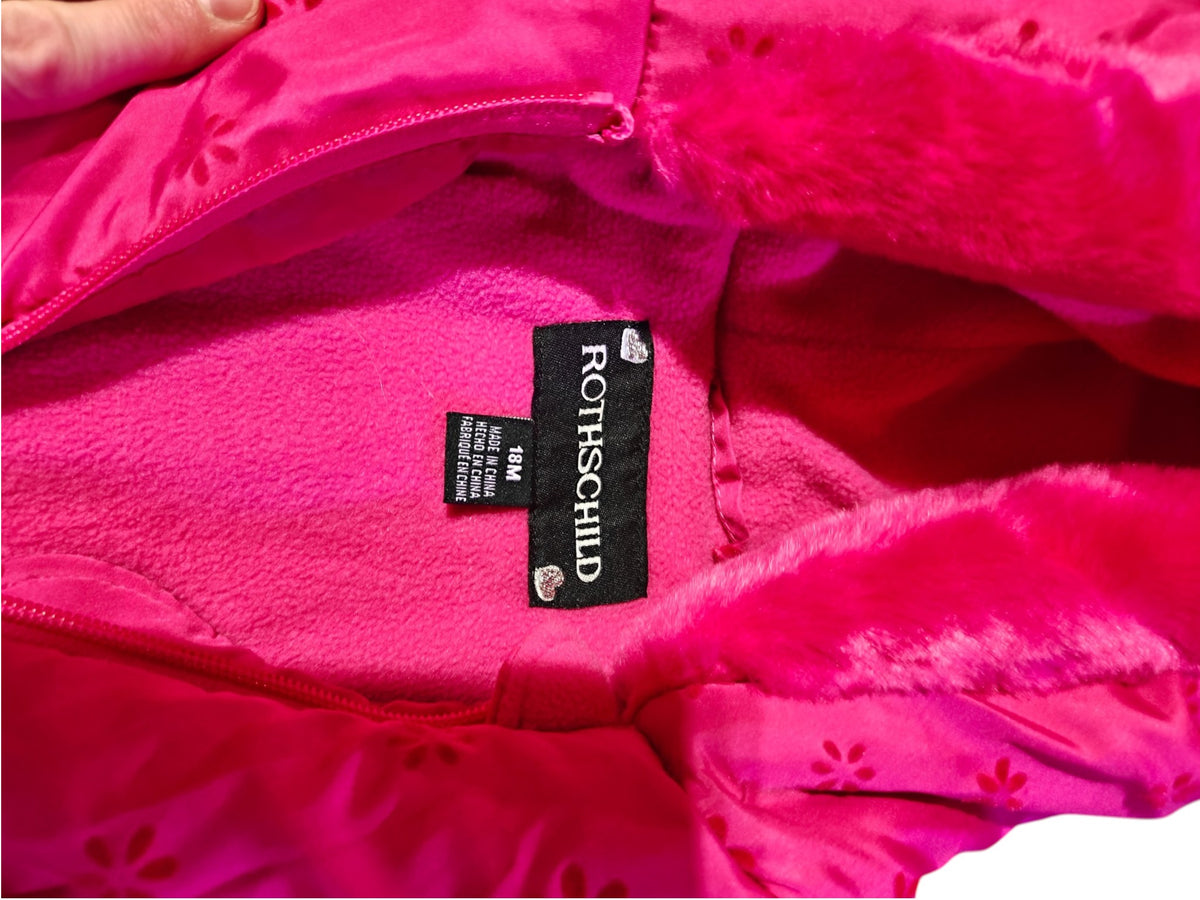 #7 Pink 18month Toddler Girls Winter Coat