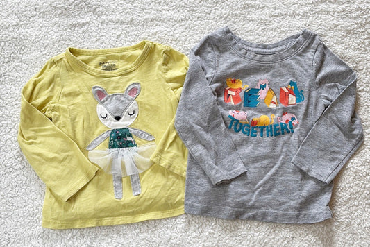 #58 18 M Girls Long Sleeve Shirt Bundle