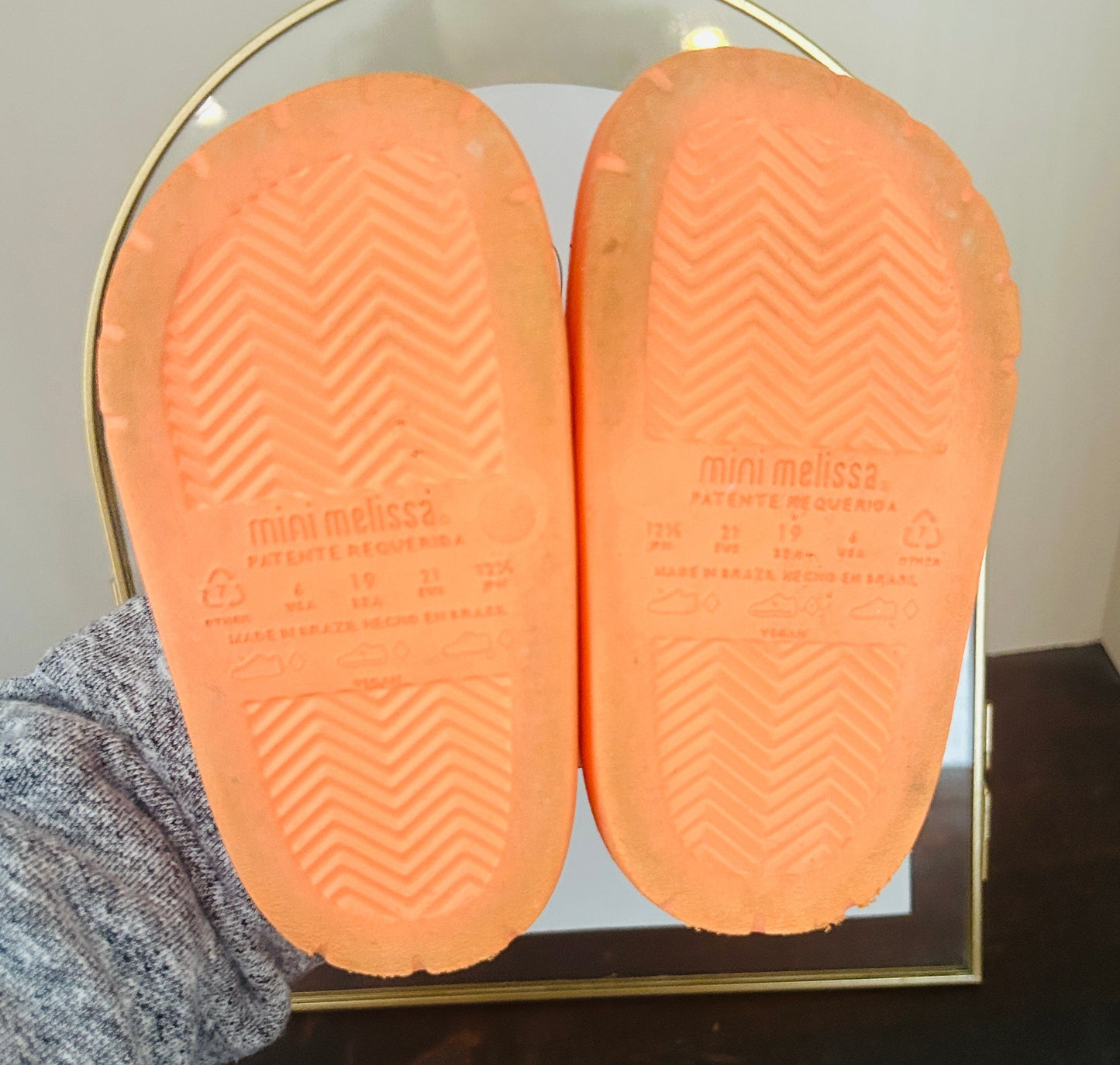 #15 Mini Melissa (fits like 5c) Orange Platform Sandals