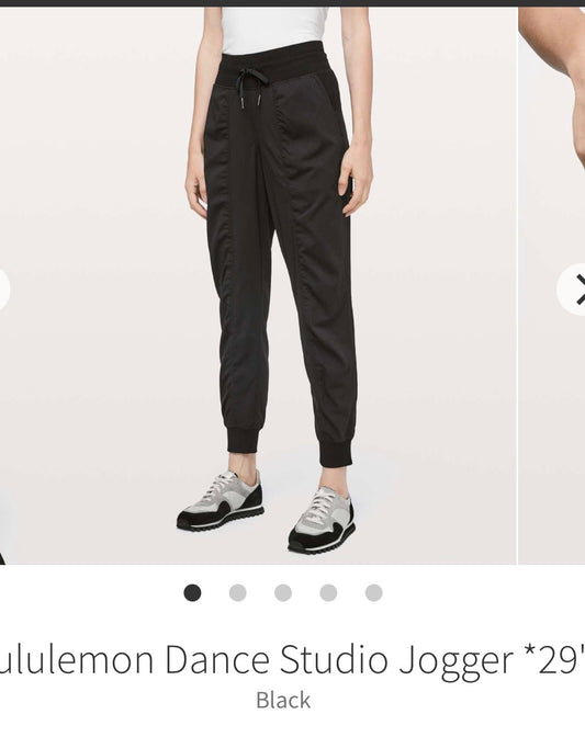 #130 Lululemon Sz 8 Dance Studio Joggers