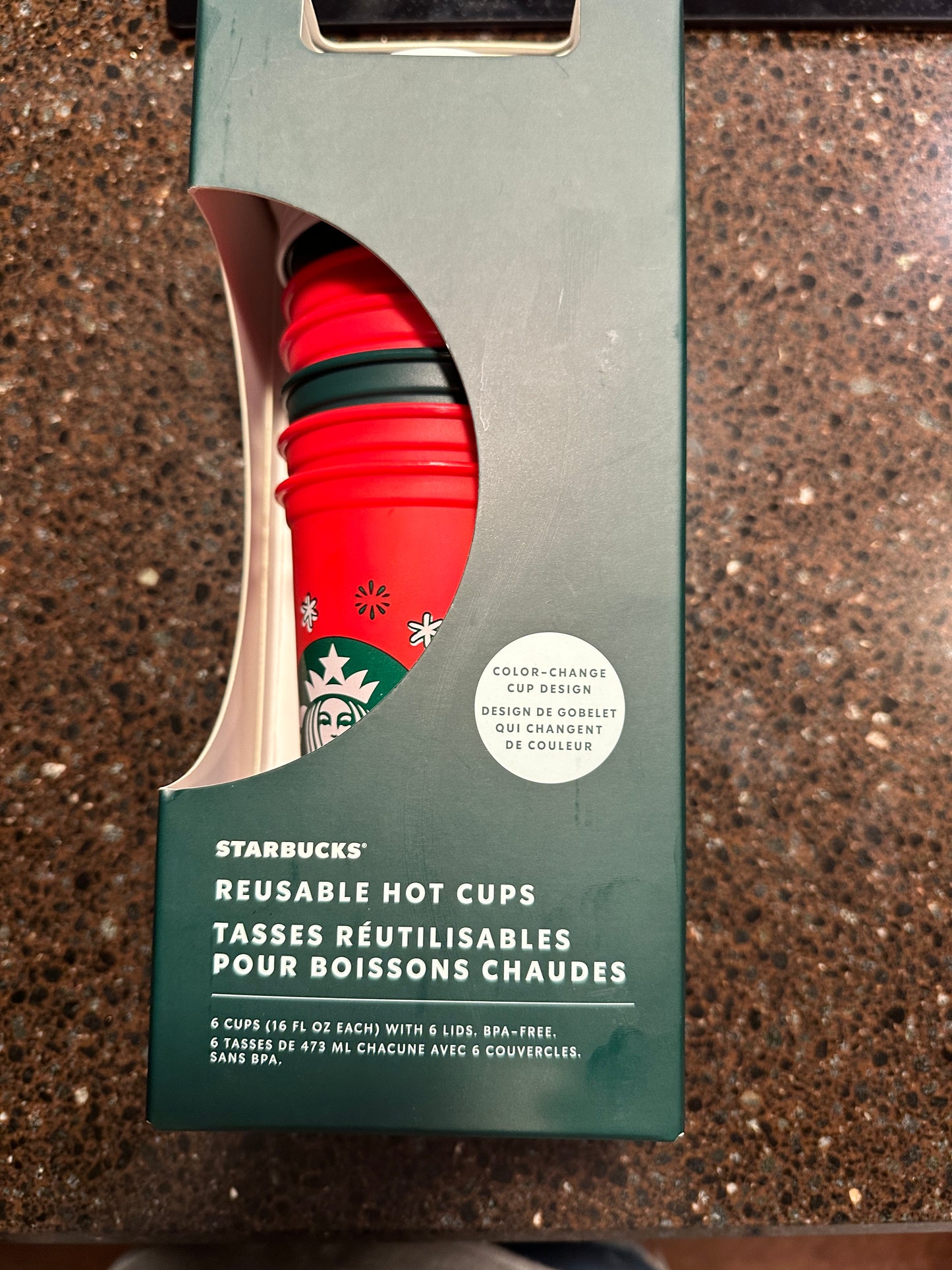 #73b NWT Starbucks reusable cups