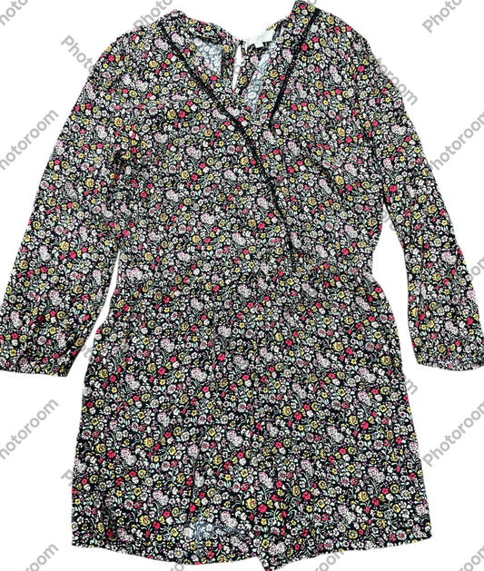 104-  Brand new with tags sz large long sleeve floral Romper SO CUTE
