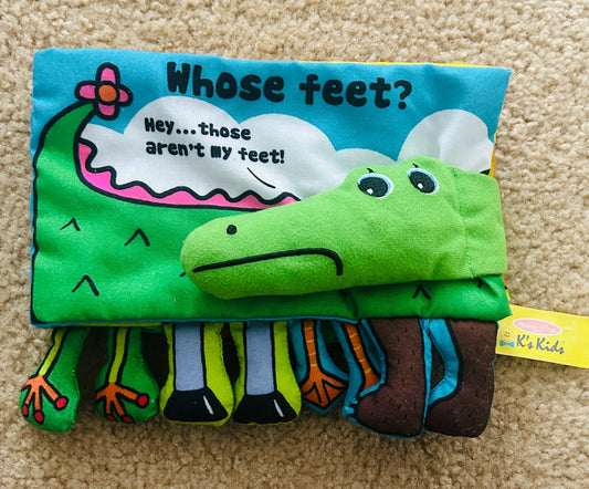 #15 Melissa and Doug Whose Feet? Cloth Crinkle Book