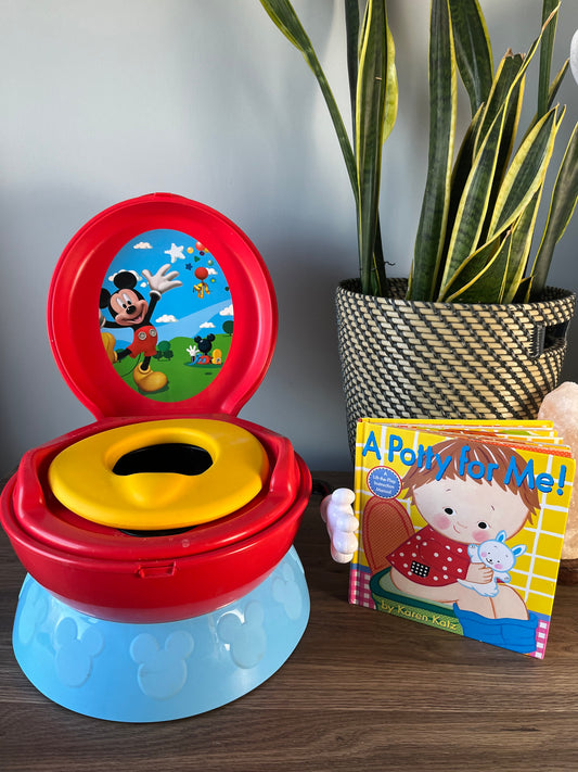 Mickey Mouse Training Potty & Book