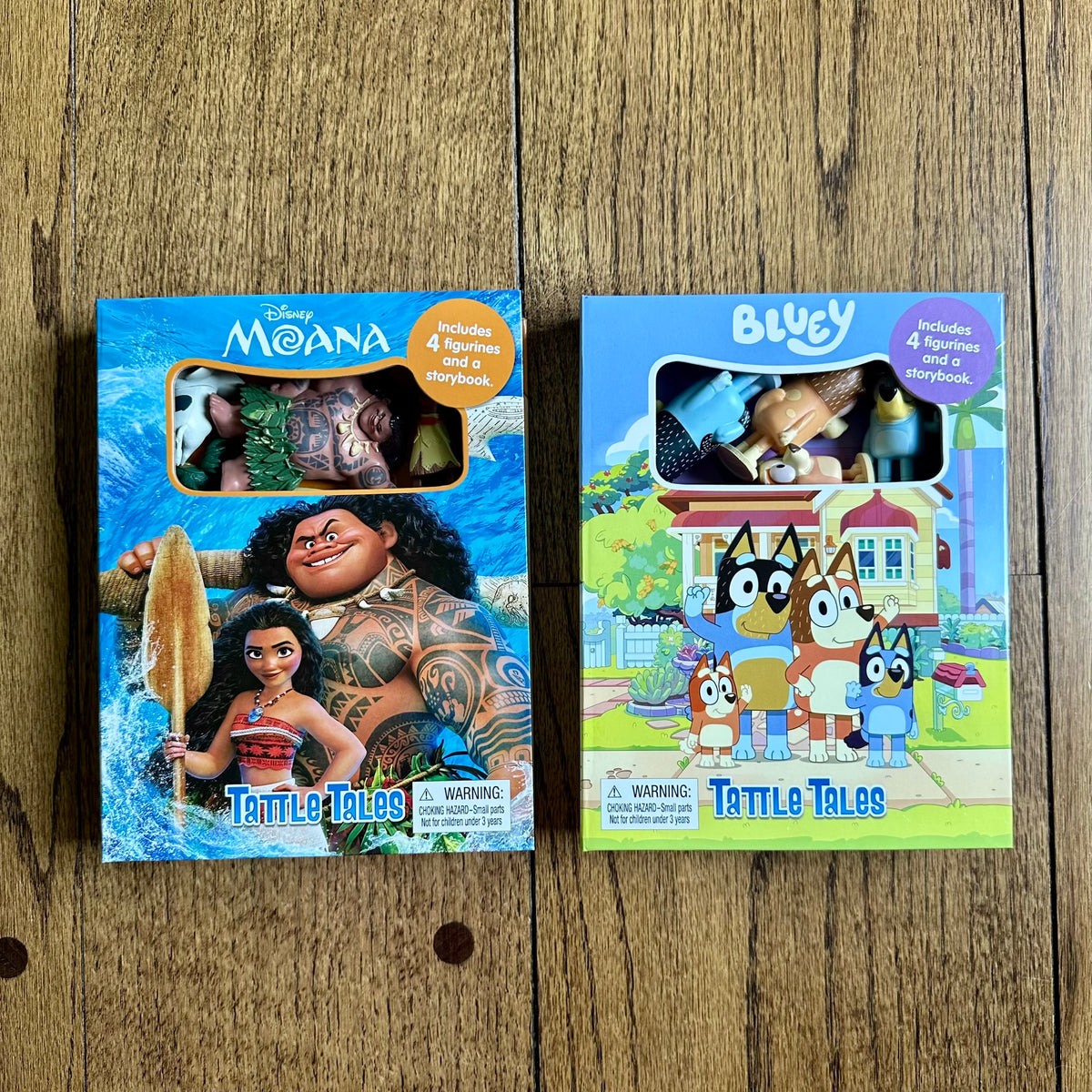 #113	Tattle Tales Set of 2, Moana and Bluey
