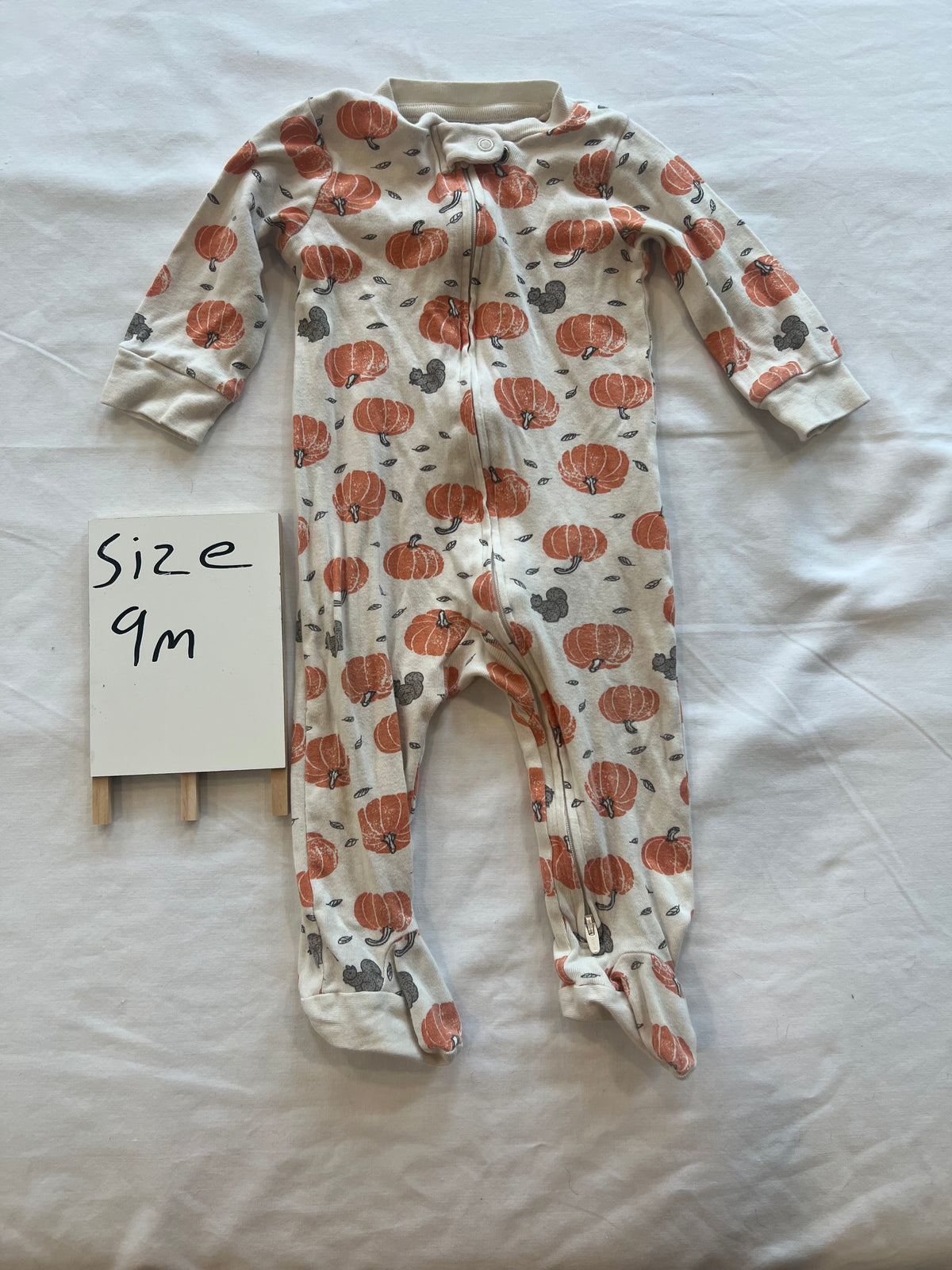 #24 9 months pumpkin sleepers