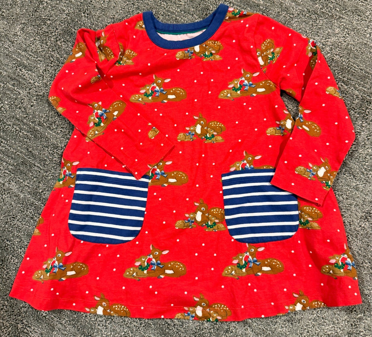 #133 Boden 5-6 holiday tunic nwot