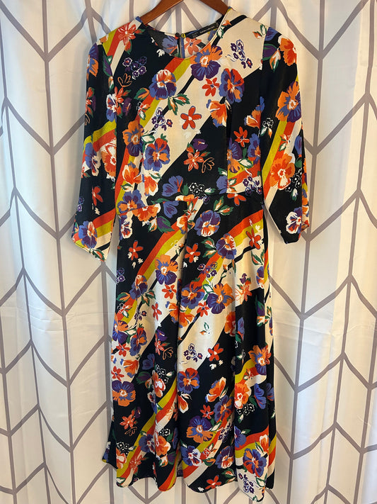 Reduced! Seller #18 Zara graphic print dress women’s large