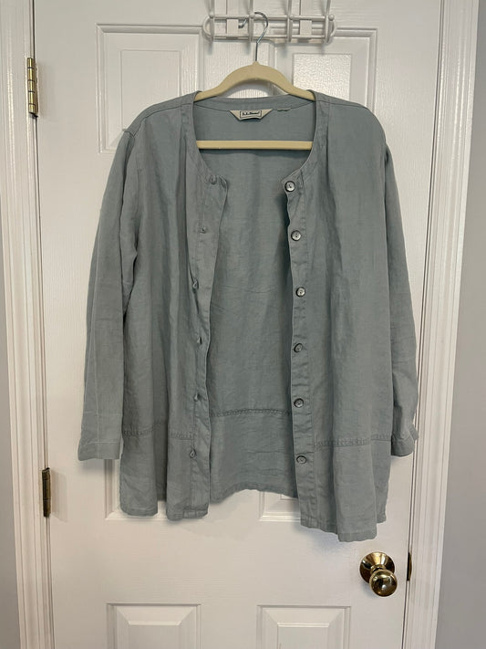 Seller #12 | VINTAGE LLBean Chambray, Thin, Light Blue, Jacket | VGUC | No Size Tag - Fits like a L/XL