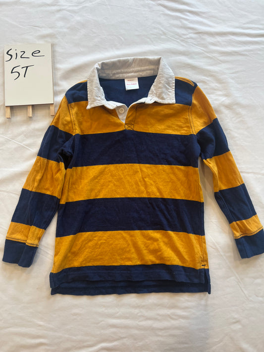 #24 size 5 Hanna Andersson rugby shirt