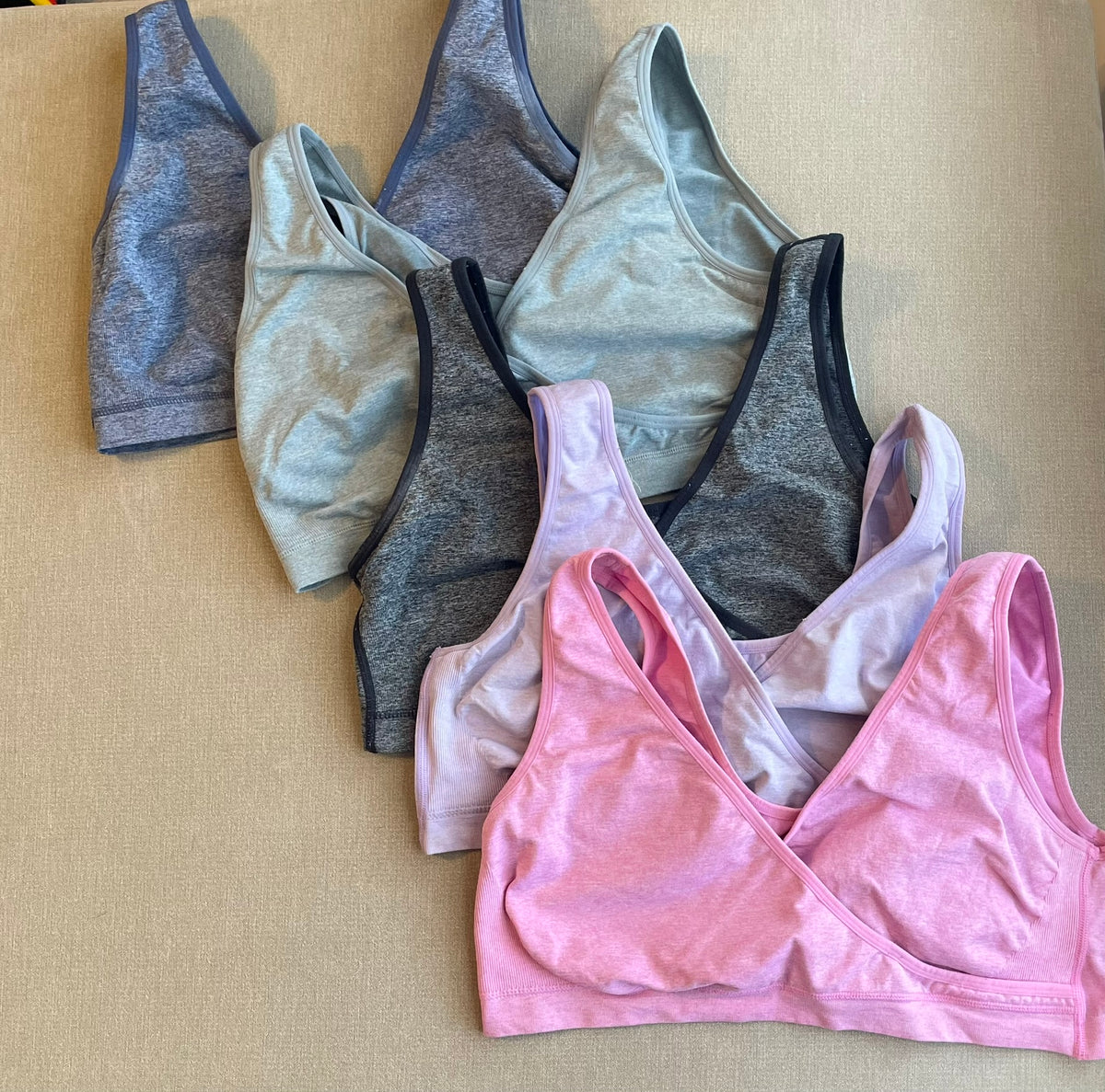 Seller #12 | THE BEST | Amazon Brand Nursing Bras | Bundle of 5 | VGUC (I always wore pads during nursing-no stains) | Size XXL