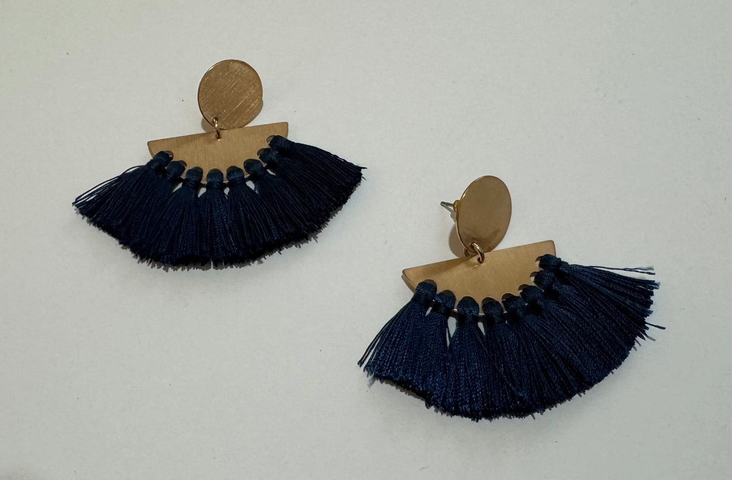 Women’s Navy and Gold Earrings