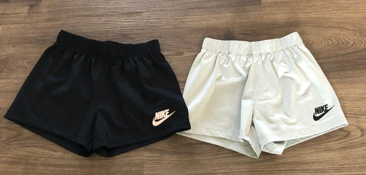 #82 Nike girls shorts bundle. Grey size 6, Black size 6x