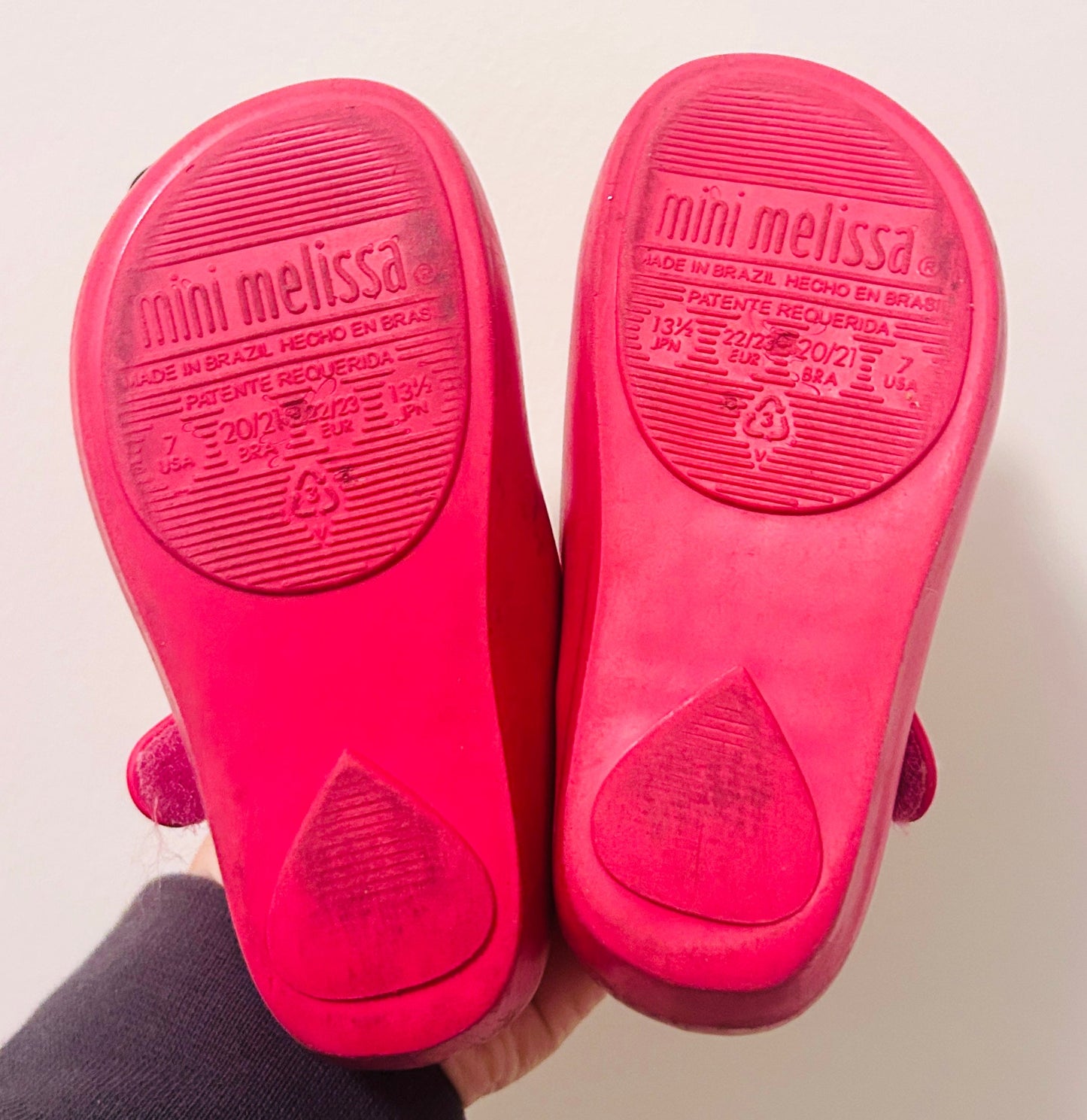 #15 Mini Melissa (Fits like 6c) Minnie and Mickey Pink Shoes *REDUCED*