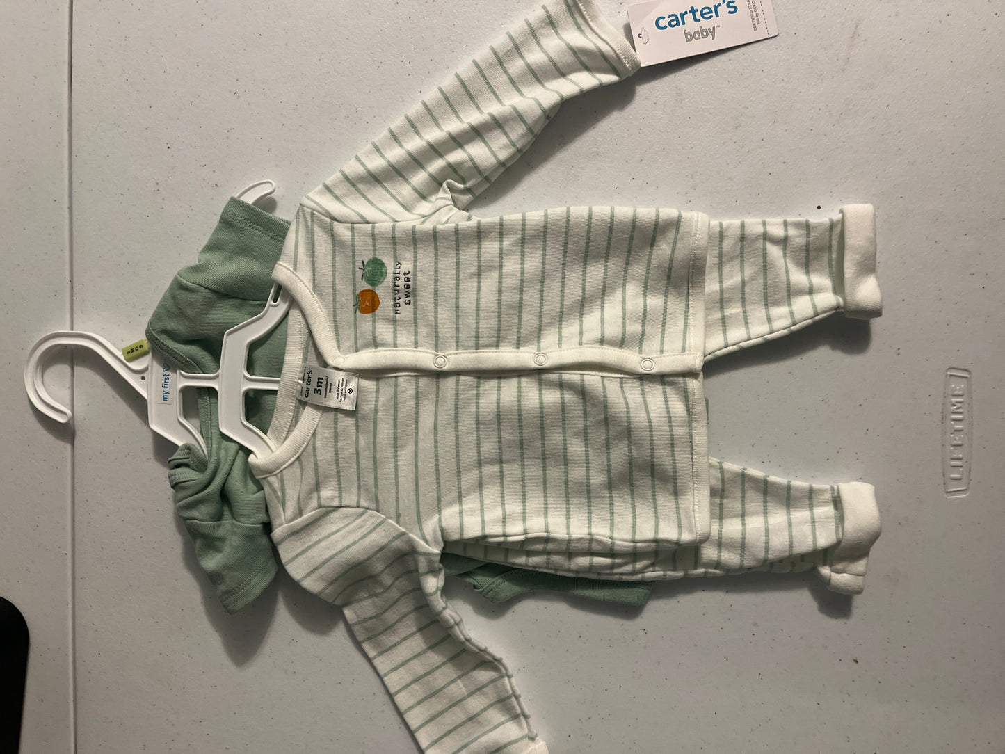 75A Carters 3m Home Grown Onesie and Pants Set NWT