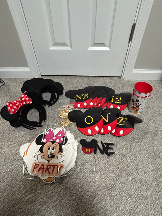 #27 Mickey Mouse 1st Birthday supplies
