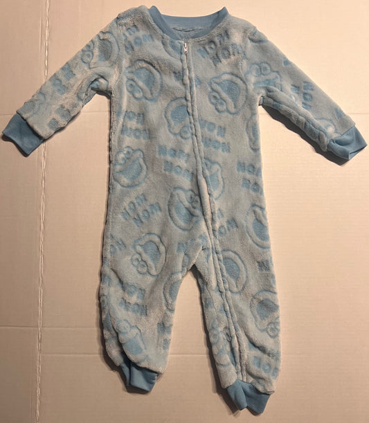 #74B Cookie Monster Fleece PJs 2T