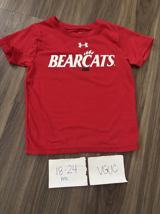 #138 - 18-24 Mo Bearcats Under Armour Shirt VGUC