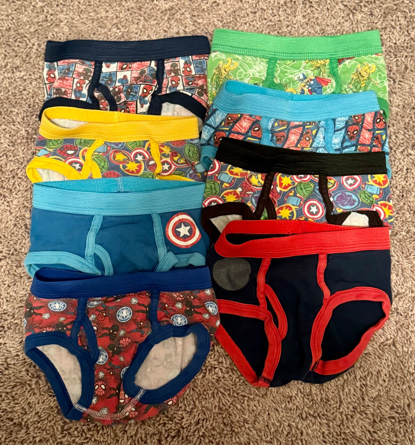 Boys Size 4T (fits like 3T) Marvel/Spiderman Underwear