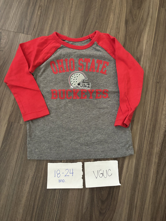 #138 - 18-24 Mo LS Ohio State Tshirt VGUC