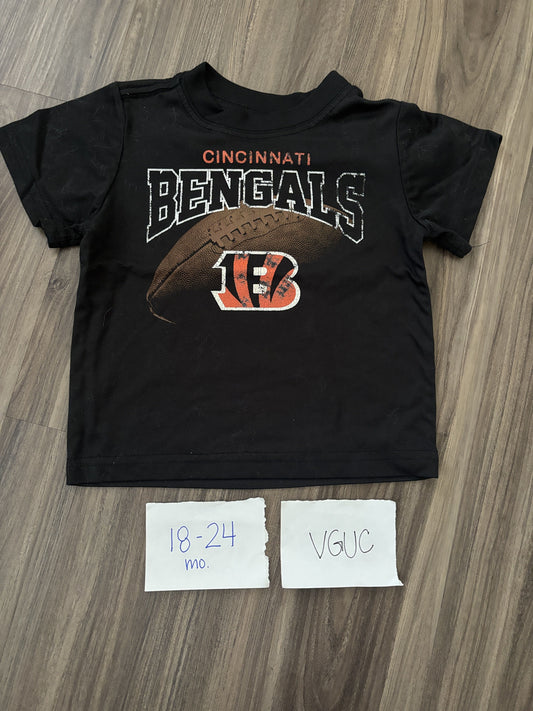#138 - 18-24 Mo - VGUC Cincinnati Bengals Black Tshirt - PU 45236