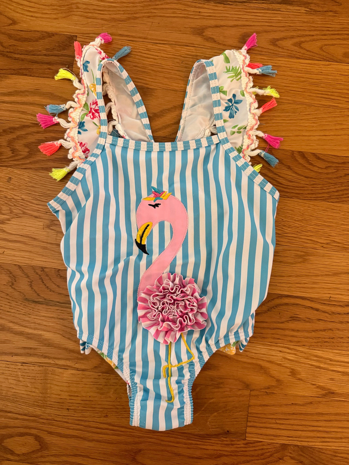 Seller #152 - girls size 4 flamingo swim suit