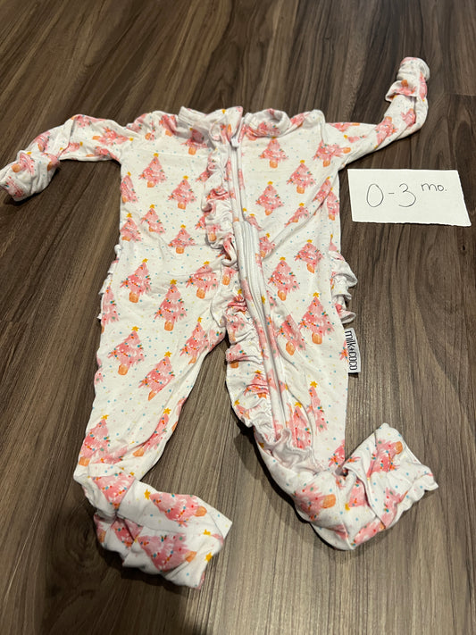 0-3 Mo - Milk + Coco - Pink Trees Convertible Zippy - PU 45236 Except Semiannual Sale