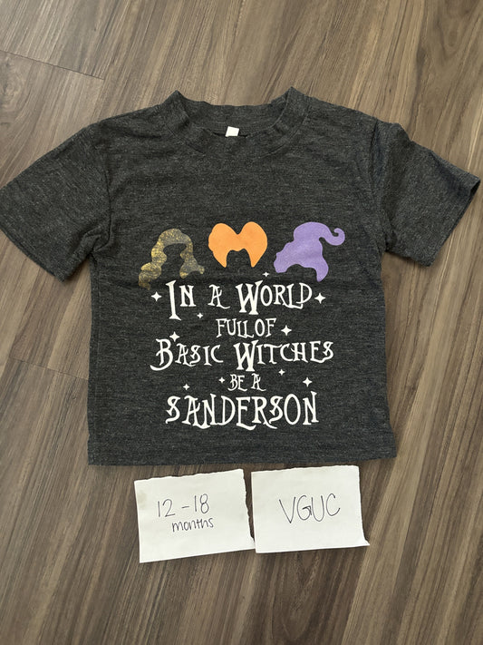 #138 - 12-18 Mo Hocus Pocus TShirt VGUC
