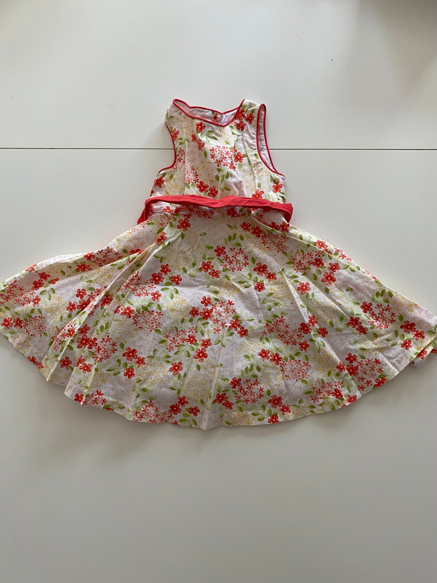 Polly & Friends red and yellow floral dress Girls 2T