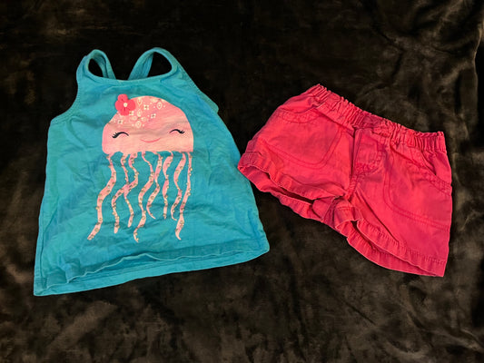 Pink and Blue JellyFish outfit 2
